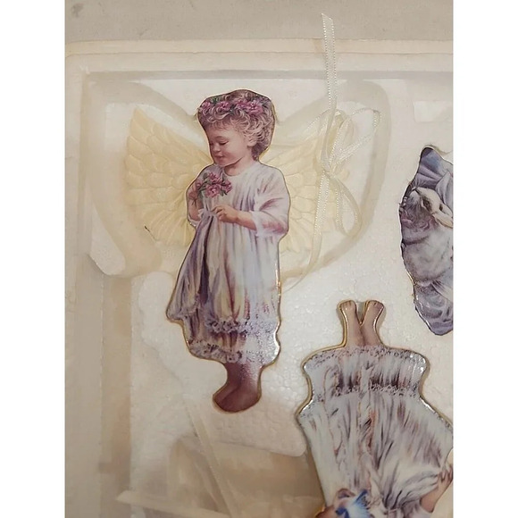 Bradford Editions Ornaments Heaven's Little Angels Dona Gelsinger with COA VTG - Picture 5 of 6